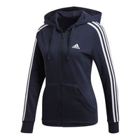 (WMNS) adidas hooded track Jacket Navy Blue DN4422