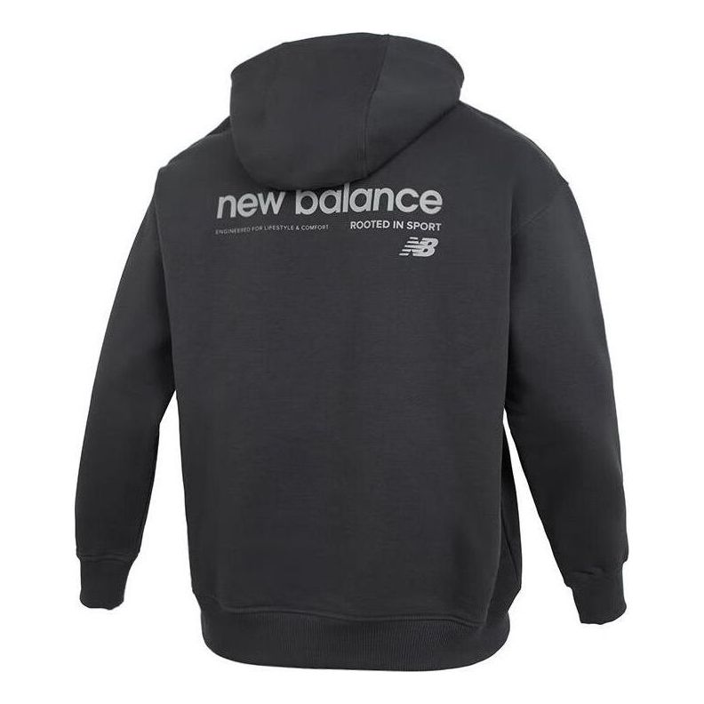 New Balance Embroidery NB Logo Hoodie Asia Sizing 'Black' AMT41325-ACK