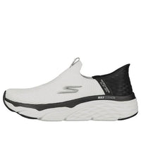 (WMNS) Skechers Slip-ins Max Cushioning 'White Black' 128571-WBK