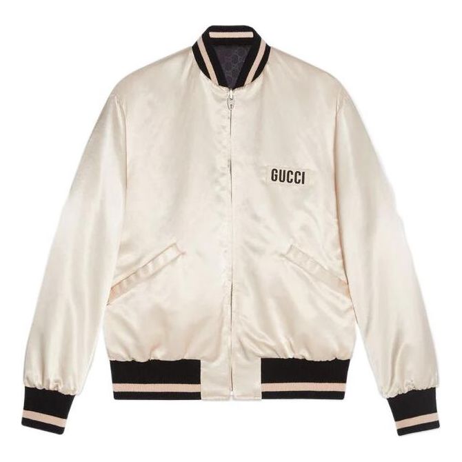 Gucci Reversible Water Repellent Nylon Bomber 'Black White' 672259-ZAHV9-1043