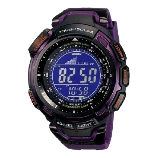 Men's CASIO PROTREK Series 100 Meter Waterproof Date Display Resin Strap Mechanical Watch Mens PRG-110C-6D
