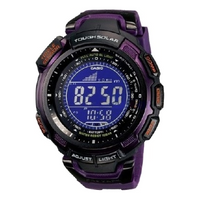 Men's CASIO PROTREK Series 100 Meter Waterproof Date Display Resin Strap Mechanical Watch Mens PRG-110C-6D