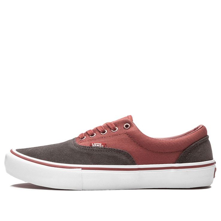 Vans Era Breathable Wear-Resistant Non-Slip Low Top Casual Skate Shoes Unisex Brown Red VN0A347L0TR