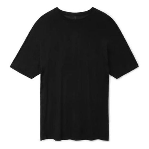 Men's Nike ESC Series Ss Knit Top Solid Color Straight Casual Short Sleeve Black T-Shirt CW3745-010
