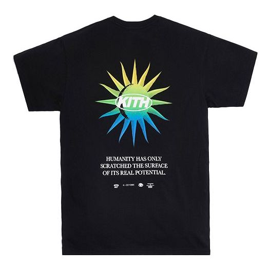 KITH Uprising Sun Tee Pattern Short Sleeve Black KH3769-100