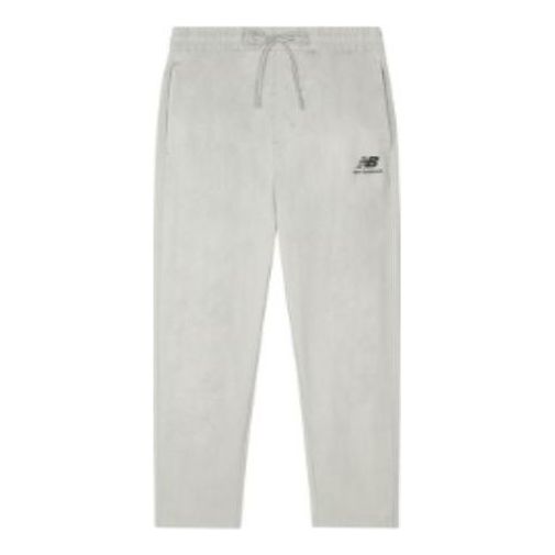 New Balance Logo Knit Sweatpants Asia Sizing 'Grey' AMP23310-NTP