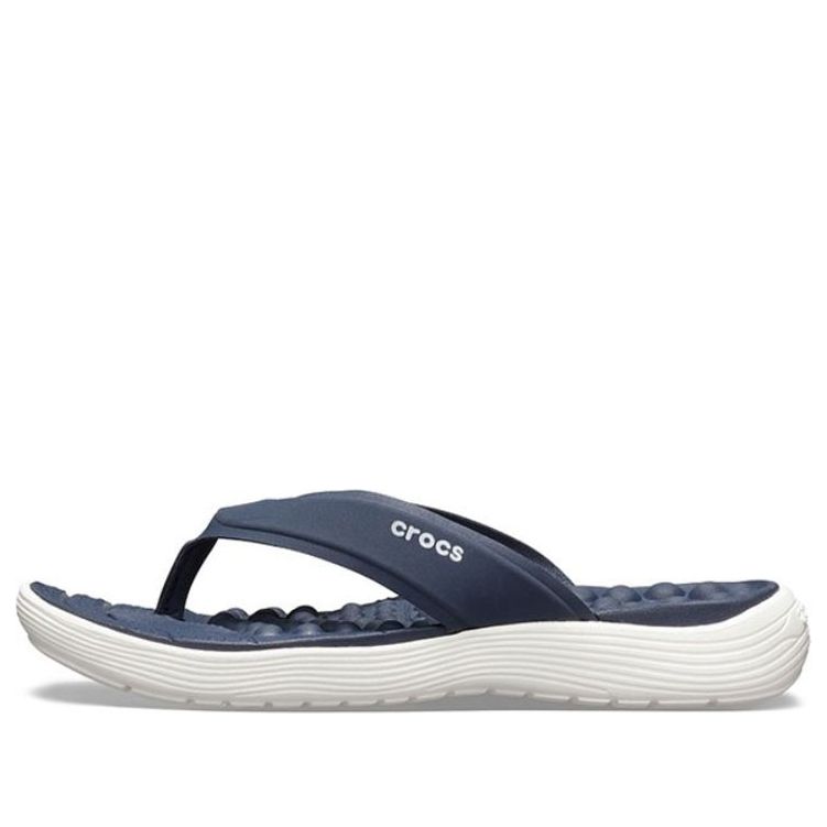 (WMNS) Crocs Reviva Flip-Flops Deep Blue 205473-462