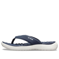 (WMNS) Crocs Reviva Flip-Flops Deep Blue 205473-462