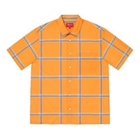 Supreme Lightweight Plaid S/S Shirt 'Yellow Blue' SUP-SS21-817