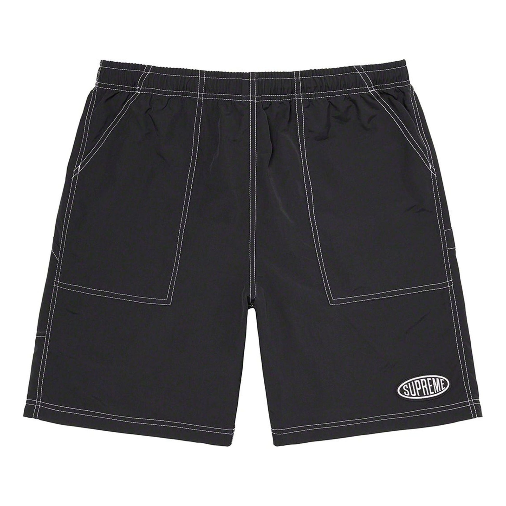 Supreme Nylon Painter Shorts 'Black White' SUP-SS23-218