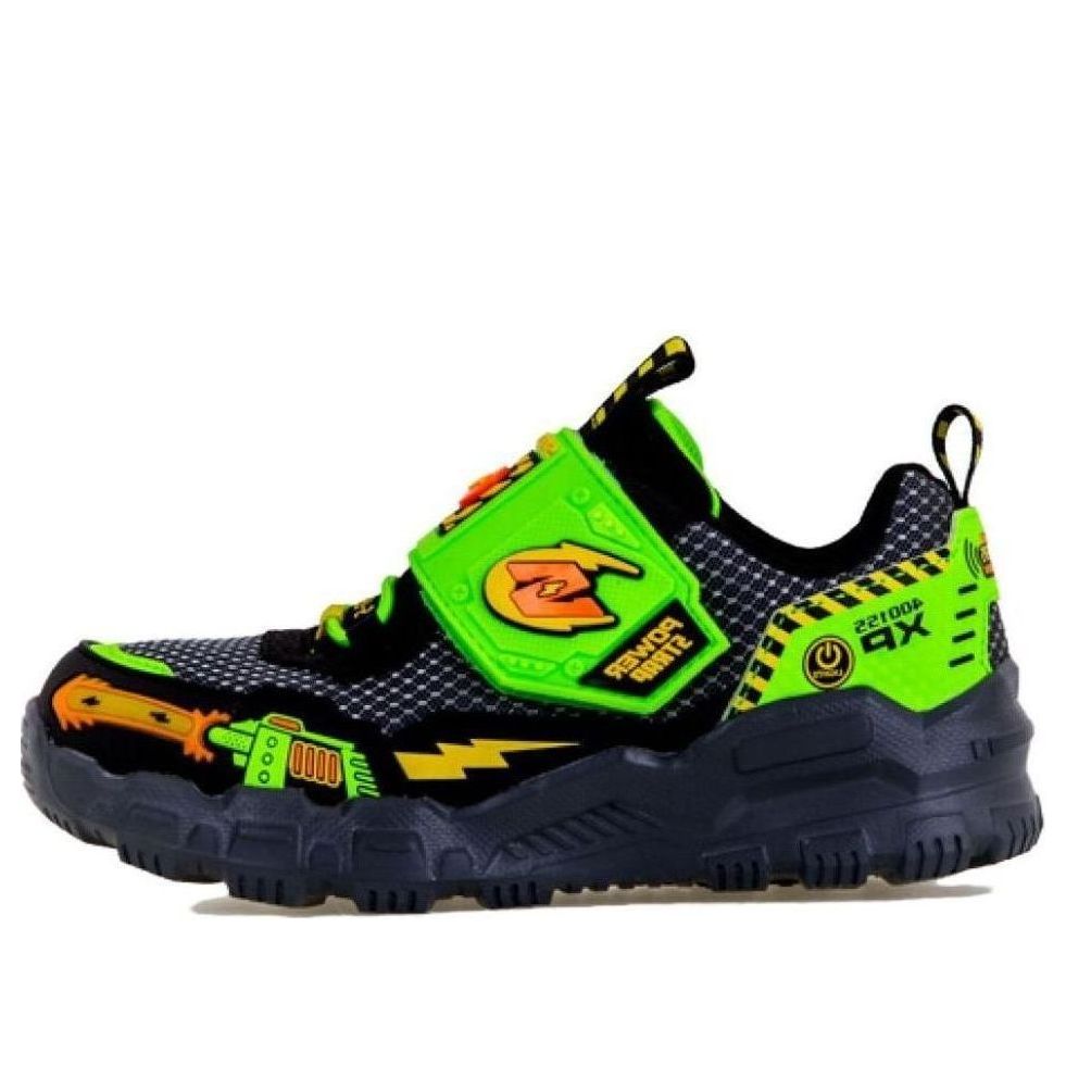 (GS) Skechers Adventure Track-Sound Blaster Sneaker 'Black Green' 400155-LBKLM