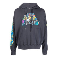 Off-White Graffiti-Print Cotton Hoodie OMBB085F22FLE0144684