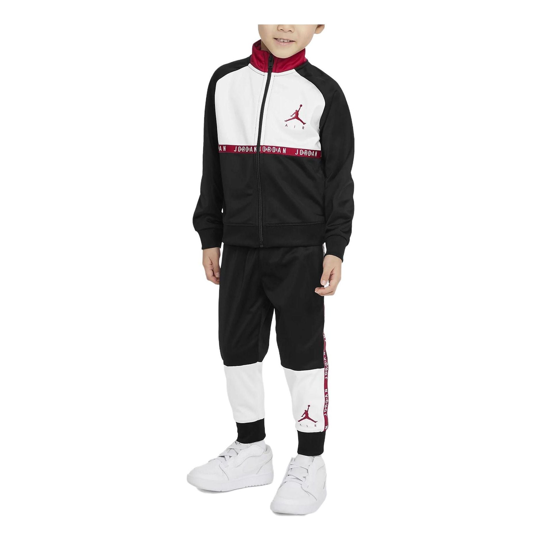 (GS) Air Jordan Jumpman Air Blocked Tricot Set 'Black' 75A838-023