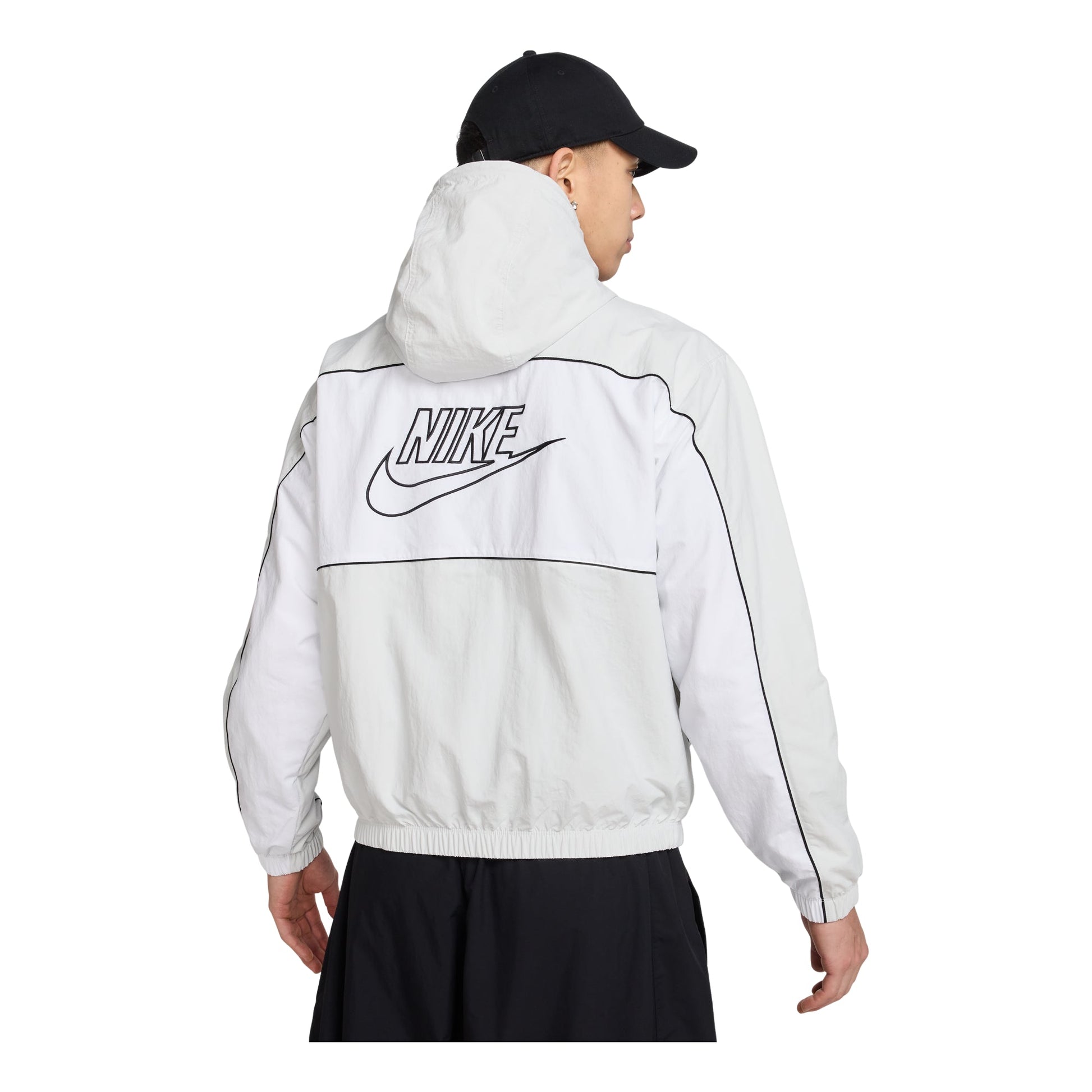 Nike Club Hooded Jacket Loose Fit Asia Sizing 'Dust White' HJ2013-025