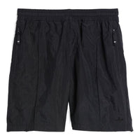 adidas Solid Color Elastic Waistband Sports Shorts Black HA1292