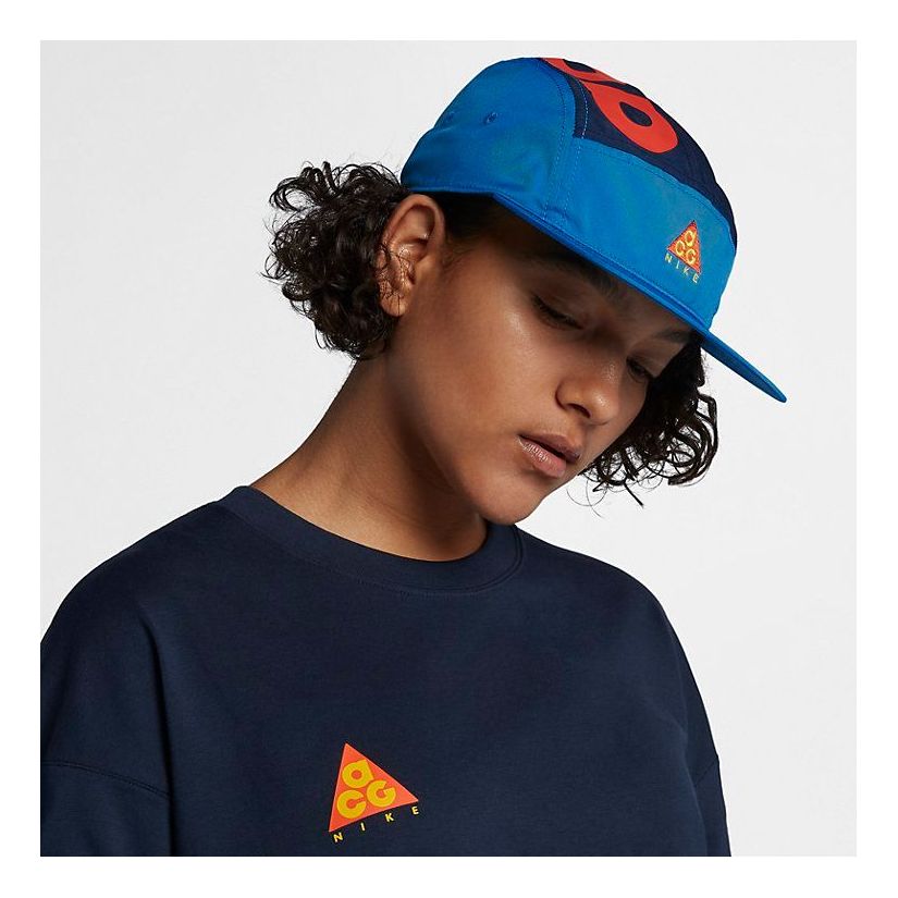 Nikr ACG Dry AW84 Strapback Cap 'Blue Habanero Red' AO2104-439