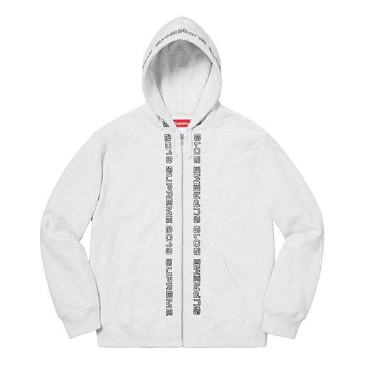 Supreme SS19 Topline Zip Up Sweatshirt logo SUP-SS19-10377