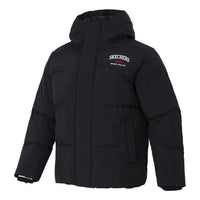 Skechers Hooded Down Jacket 'Black White Red' L423M033-0018