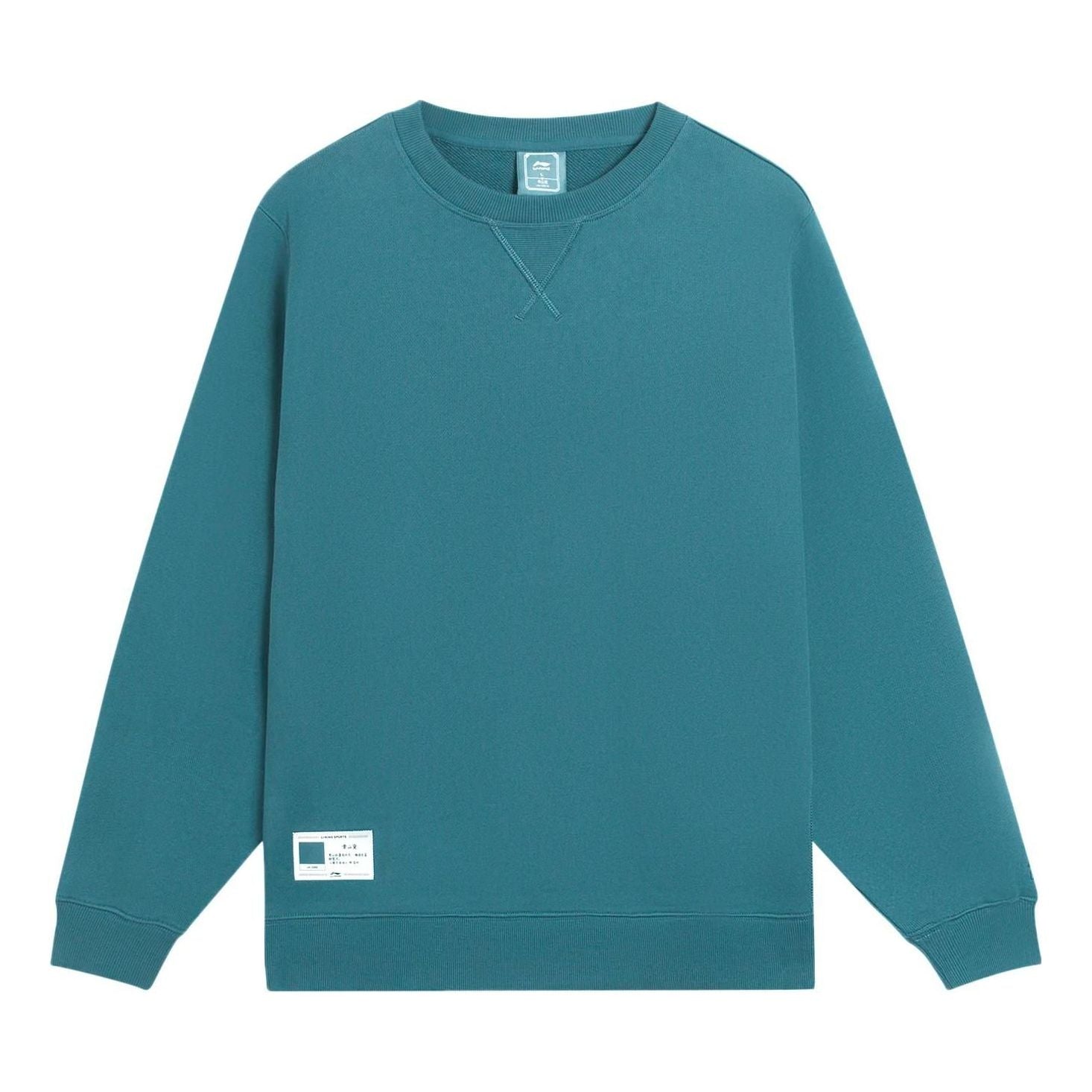 Li-Ning Label Logo Sweatshirt 'Teal' AWDSB13-5