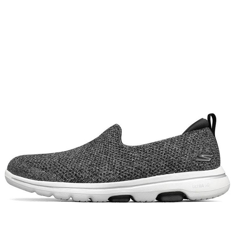(WMNS) Skechers Go Walk 5 Loafers Grey/White 124162-BKW