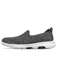 (WMNS) Skechers Go Walk 5 Loafers Grey/White 124162-BKW