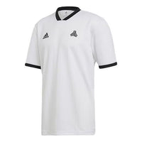 adidas Soccer/Football Sports Round Neck Short Sleeve Jersey White DT9838