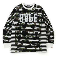 Men's BAPE Stripe Logo Printing Long Sleeves Camouflage 1H30-111-003