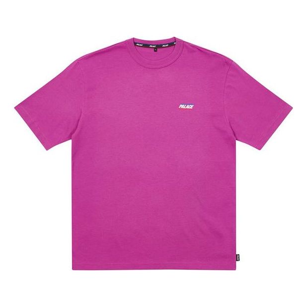 PALACE Basically A Tshirt Logo Micro Mark Round Neck Short Sleeve Unisex Rose Red P20TS082