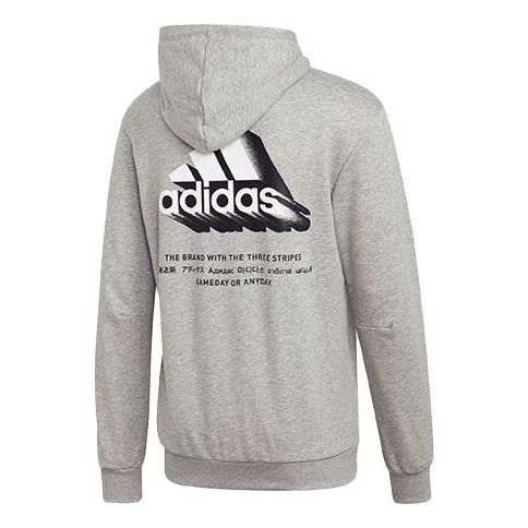 adidas Must Haves Graphic logo Printing Cozy Sports Gray FL4023