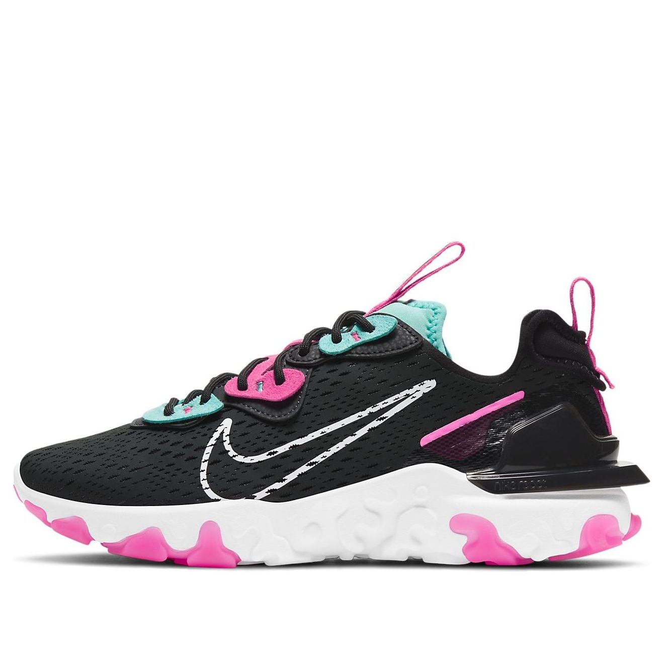 (WMNS) Nike React Vision 'Dark Smoke Grey Pink Blast' CI7523-008