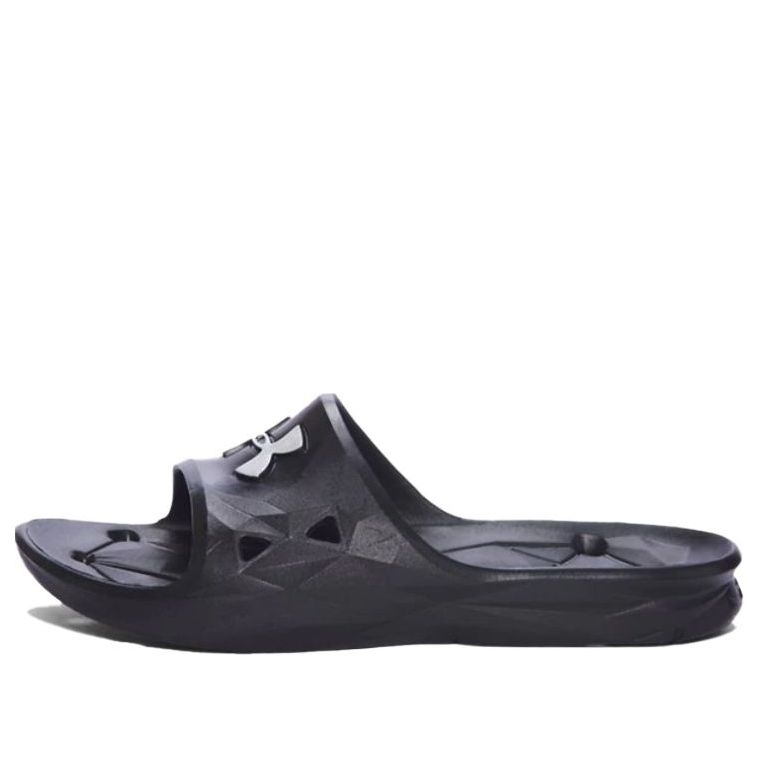 Under Armour Locker 3 Slides 'Black Silver' 1287325-001