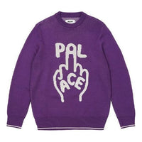Palace Finger Up Knit Sweater 'Purple' P20KW011