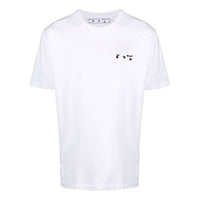 Off-White FW21 Logo Round Neck Short Sleeve Ordinary Version White OMAA027F21JER0010110