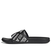adidas Adilette Comfort Slide 'All Over Logos - Black' FZ1750