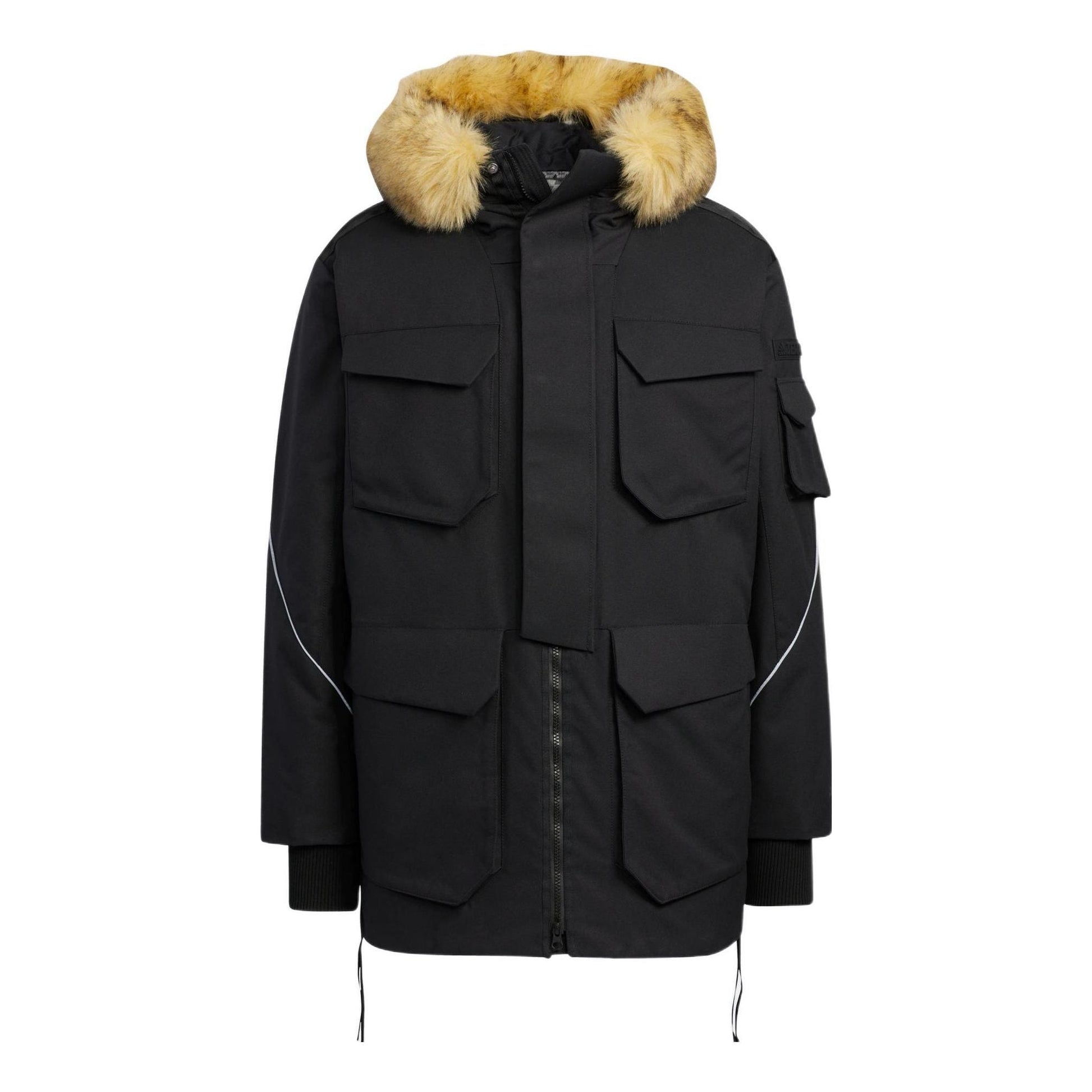 adidas Originals Mid Down Jacket 'Orbit Green Black' HM9698