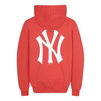 MLB New York Yankees Basic Large Logo Printing Sports hooded Long Sleeves Unisex Red 31HD03011-50R