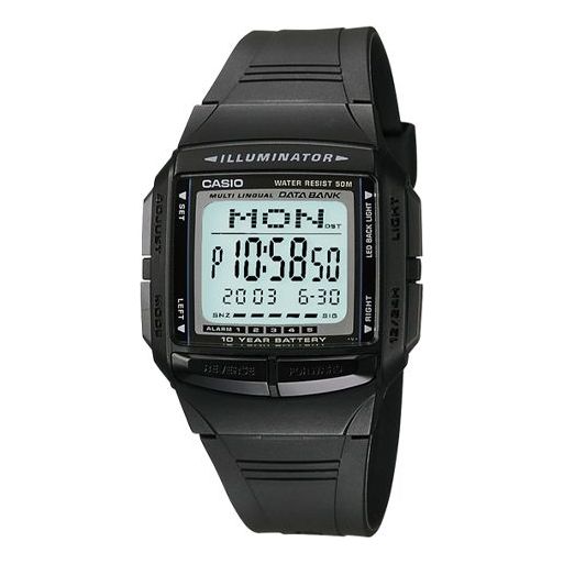 CASIO Electic Sport Simplistic Square Men's Quartz Waterproof Sports Mens Black Digital DB-36-1A