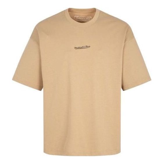 Mitchell & Ness Logo Word T-shirt 'Khaki' MNJYSST23015-KHAKI