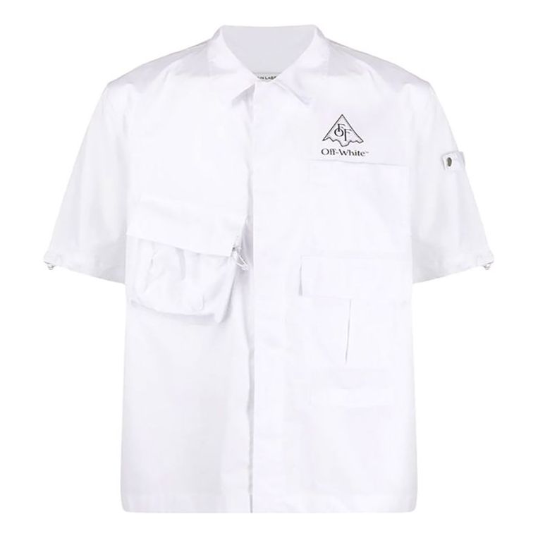 Off-White Hand Painted Printing Shirt Men White OMGA116S20H920170110