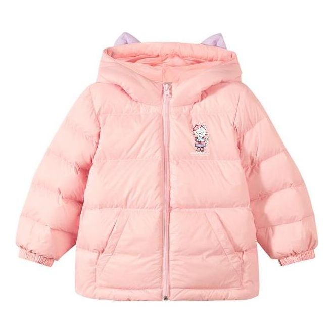 (GS) Skechers Cartoon Graphic Down Jacket 'Pink' P422G047