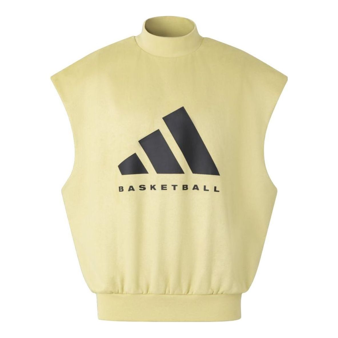 adidas Basketball Sueded Sleeveless Sweatshirt Asia Sizing 'Halo Gold' IN7703
