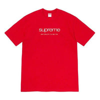 Supreme SS20 Week 1 Shop Tee Classic Logo Short Sleeve Unisex Red SUP-SS20-001
