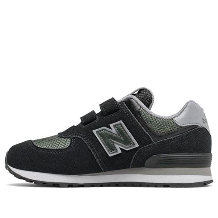 New Balance 574 K Shoes Black/Grey YV574FNA