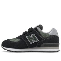 New Balance 574 K Shoes Black/Grey YV574FNA