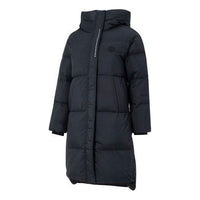 (WMNS) Skechers Casual Long Down Jacket 'Black' P423W030-0018