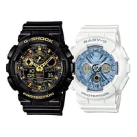 CASIO Baby-G 'Black & White' GA-100CF-1A9&BA-130-7A2