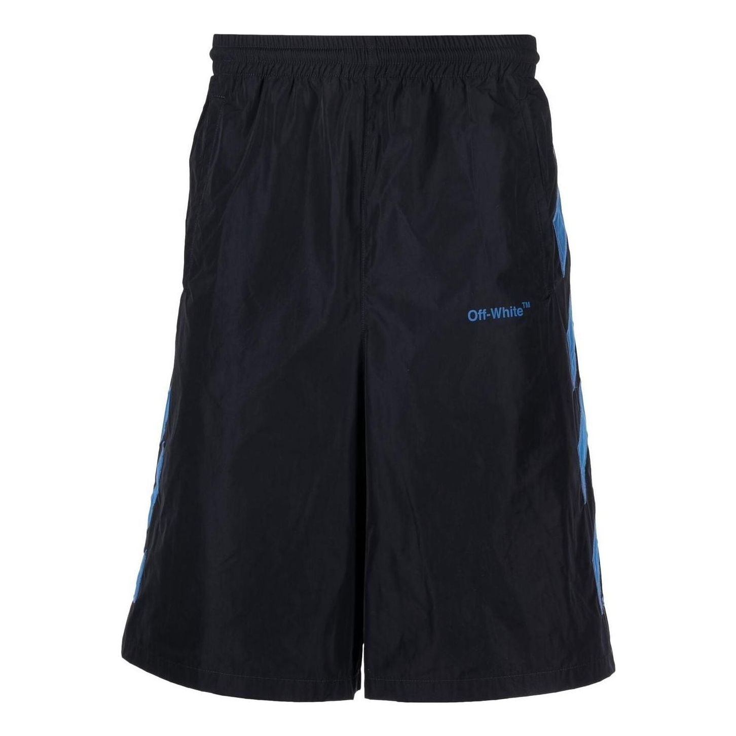 Off-White Diag-Stripe Shorts 'Black' OMCL002F22FAB0014645