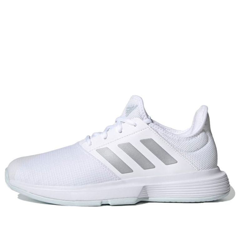 (WMNS) adidas GameCourt 'White Silver Metallic' FX1558
