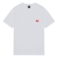 New Balance Men's New Balance Logo Alphabet Printing Round Neck Loose Short Sleeve White MT01567-WT