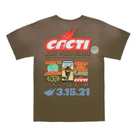 Travis Scott Unisex Cactus Jack CACTI Series Printing Brown TC-78